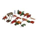 DINKY TOYS: AN ASSORTED GROUP OF FARM MACHINERY