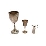 A VICTORIAN STERLING SILVER GOBLET, LONDON 1880 BY RICHARDS AND BROWN