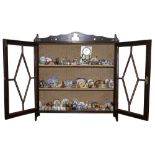 AN ARTS & CRAFTS MAHOGANY DISPLAY CABINET