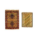 A SOUMAK RUG AND A TURKISH KILIM