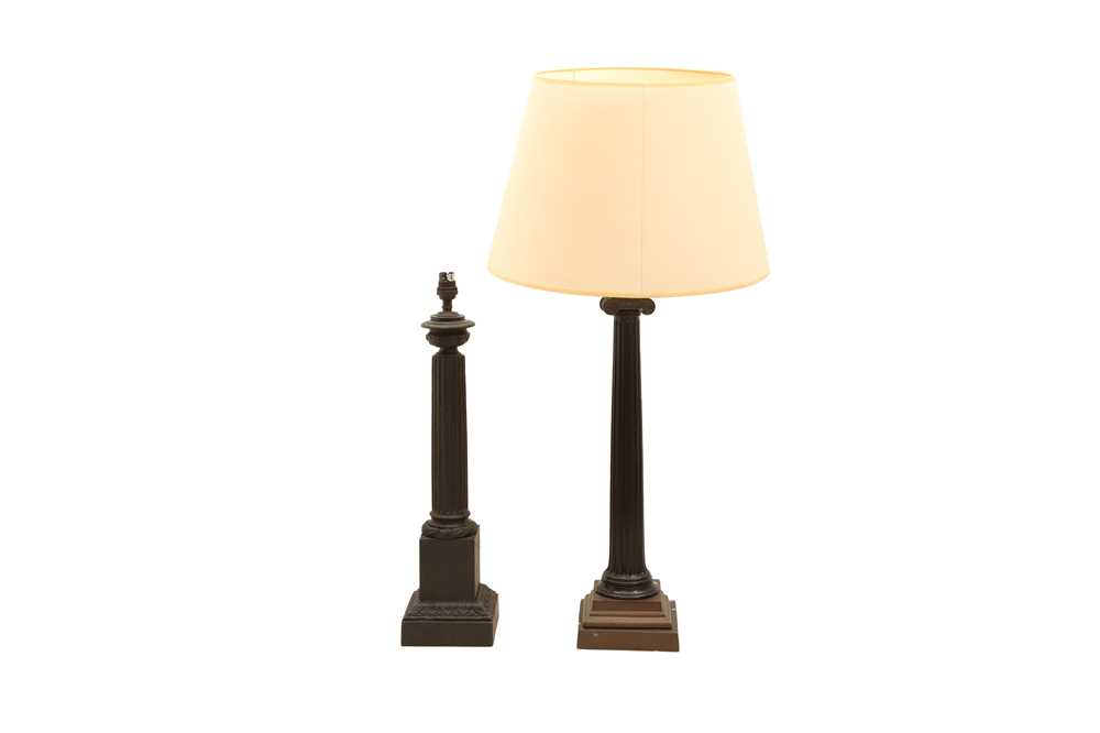 A BRONZE CLASSICAL STANDARD LAMP, 20TH CENTURY - Image 2 of 3