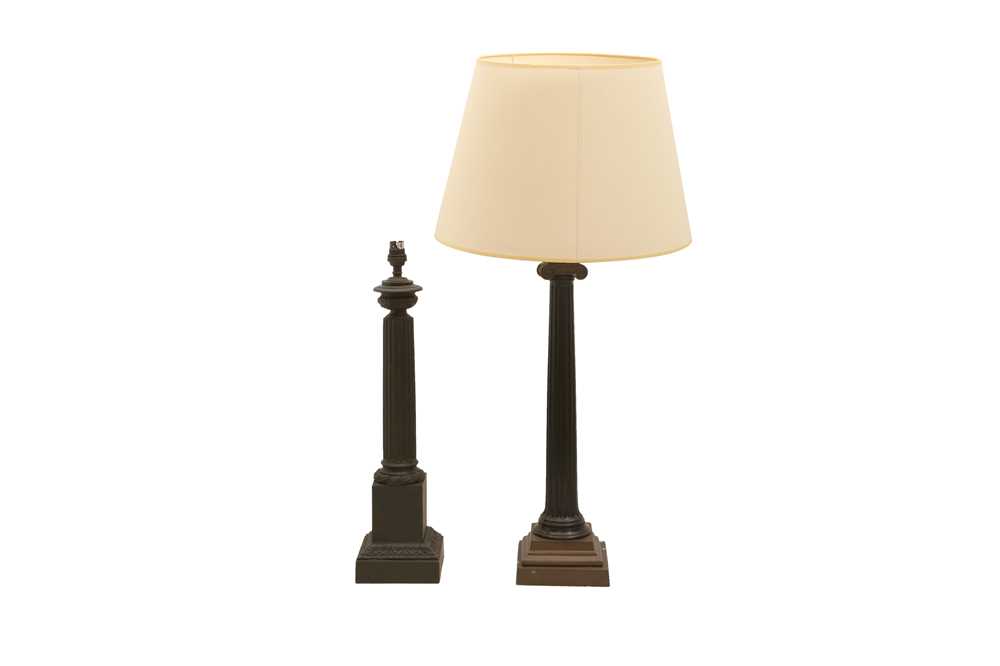 A BRONZE CLASSICAL STANDARD LAMP, 20TH CENTURY