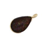 A boulder opal pendant