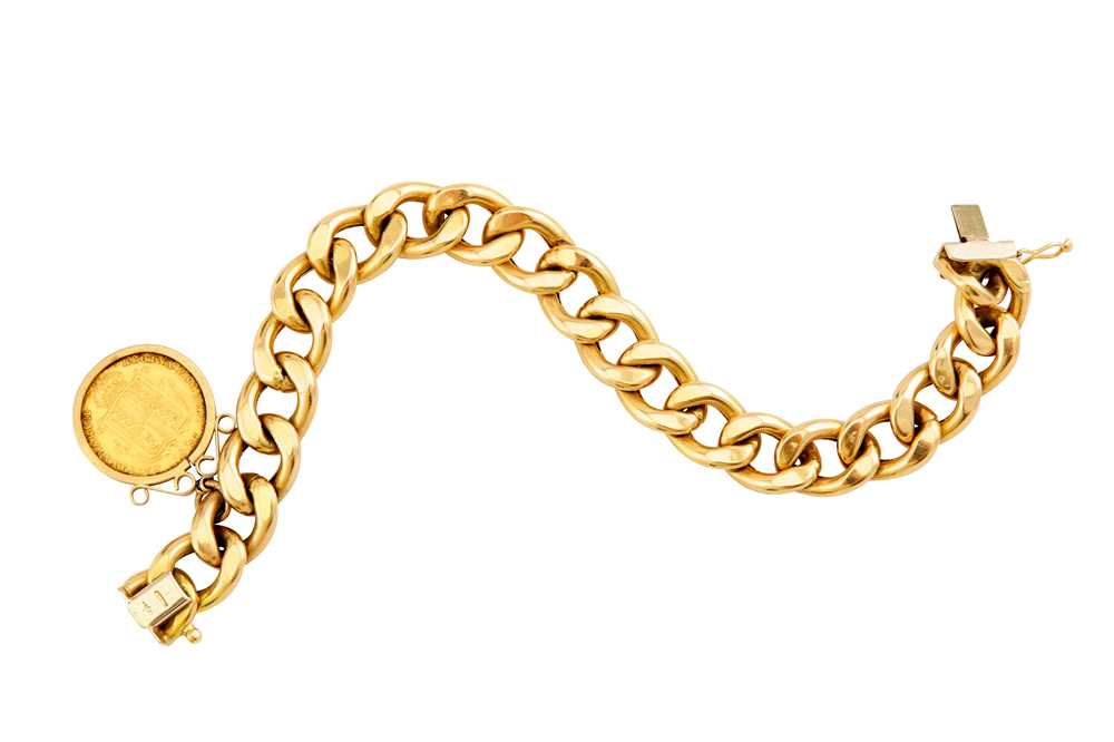 A curb-link bracelet