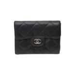 Chanel Black CC Flap Card Holder