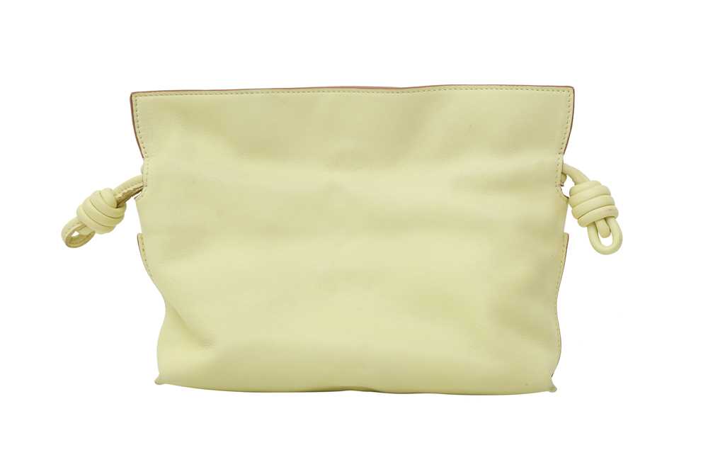 Loewe Pale Lime Mini Flamenco Clutch Bag - Image 2 of 3