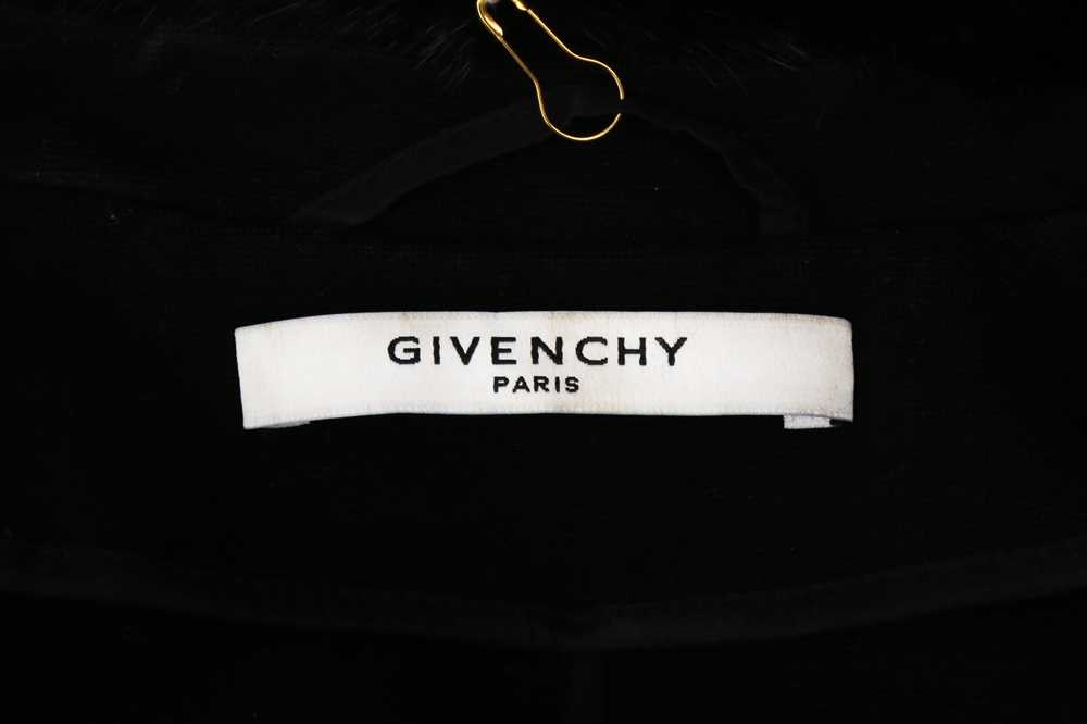 Givenchy Black Ponte Fur Collar Coat - Size S - Image 3 of 3