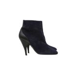 Hermes Midnight Blue Heeled Ankle Boot - Size 38