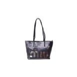 Miu Miu Blue Sequin Small Shopping Tote