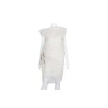 Issey Miyake Ivory Muslin Drap Dress - Size 3