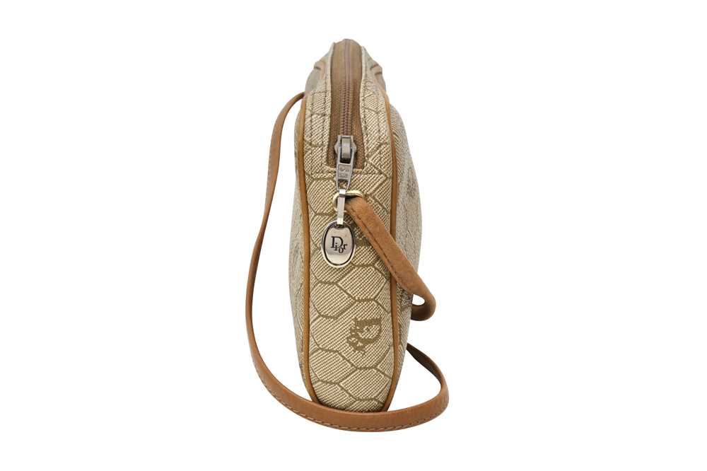 Christian Dior Beige Honeycomb Small Crossbody Bag - Image 4 of 6