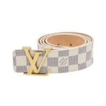 Louis Vuitton Damier Azur Initials Belt - Size 95