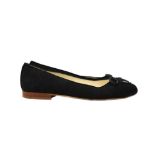 Chanel Black CC Logo Ballerina Pump - Size 37