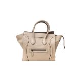 Celine Grey Mini Luggage Tote