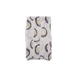 Chanel Grey CC Logo Silk Print Scarf