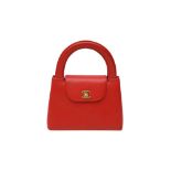 Chanel Red Top Handle Mini Kelly Bag