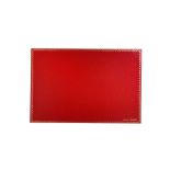 Cartier Parfums Burgundy Leather Desk Pad