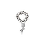 Christian Dior Padlock and Key Bracelet