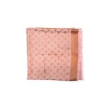 Louis Vuitton Pink Classique Monogram Shawl