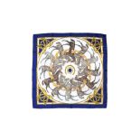 Hermes 'Le Ronde des Jockeys' Silk Print Scarf