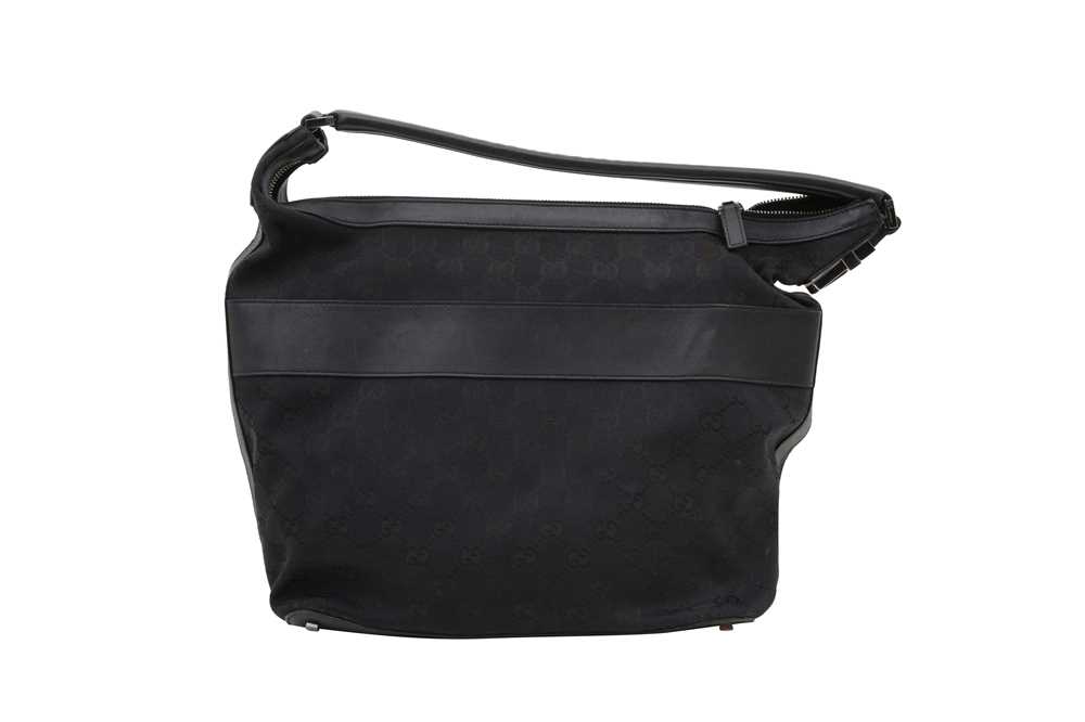 Gucci Black GG Monogram Shoulder Bag - Image 2 of 4
