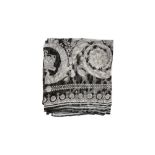 Versace Monochrome Leopard Baroque Scarf