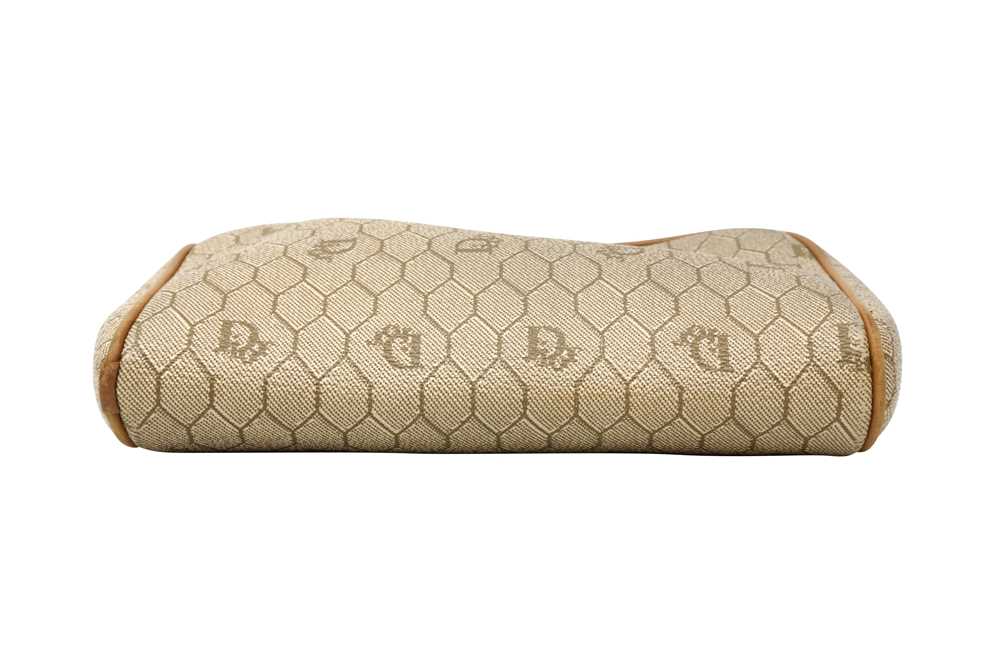Christian Dior Beige Honeycomb Small Crossbody Bag - Image 5 of 6
