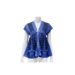 Chanel Blue Open Front Cardigan - Size 38