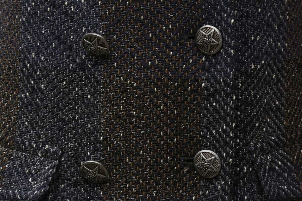 Chanel Brown Tweed Long Jacket - Size 38 - Image 5 of 6