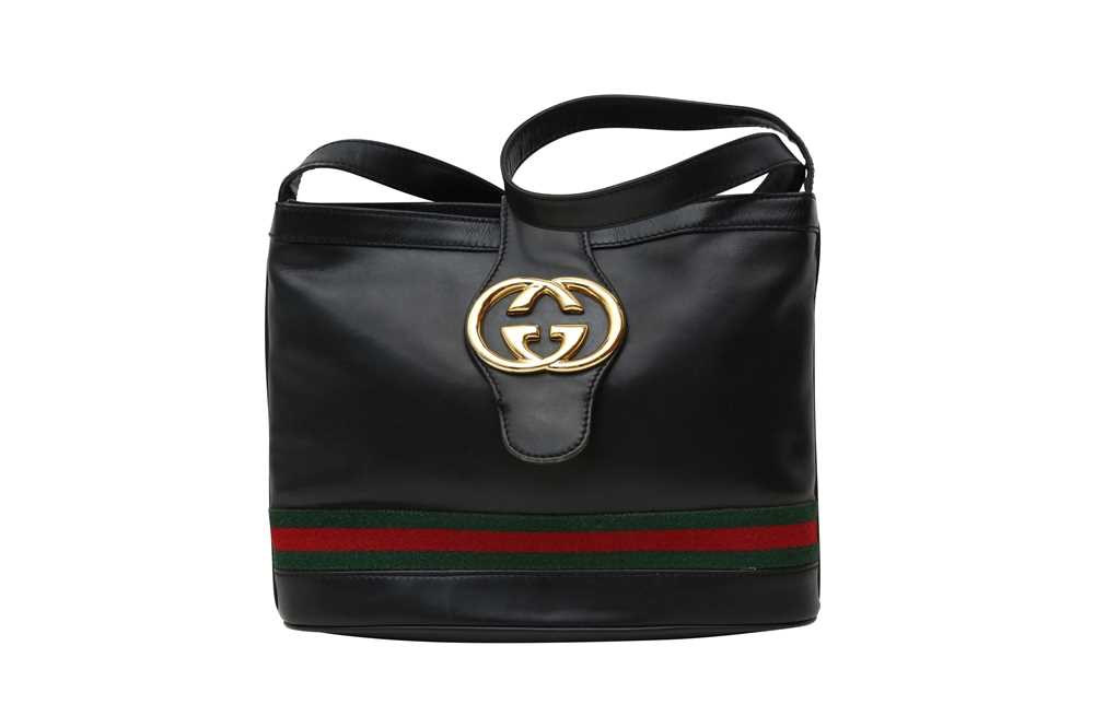 Gucci Black Web Shoulder Bag