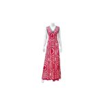 Jean Paul Gaultier Pink Abstract Print Resort Dress - Size L