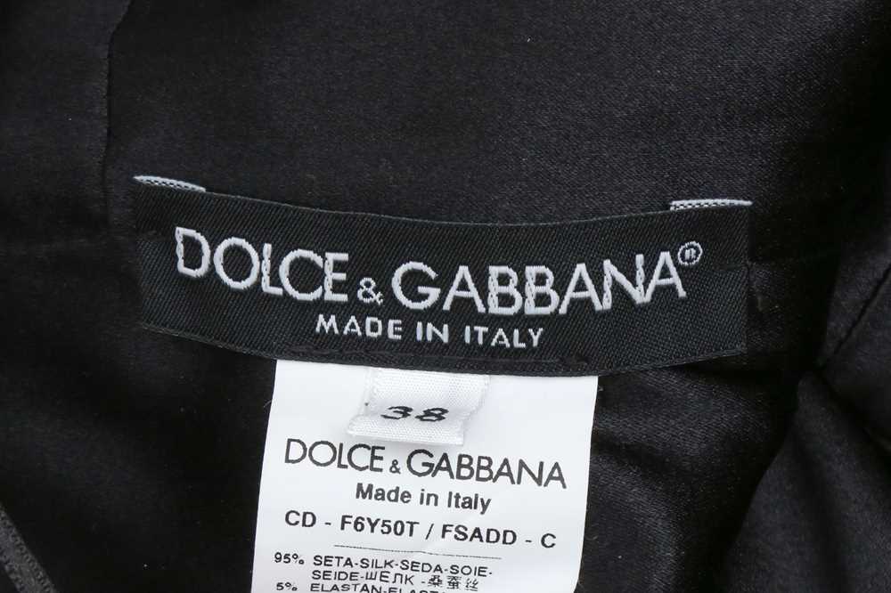 Dolce & Gabbana Brown Silk Print Dress - Size 38 - Image 3 of 3