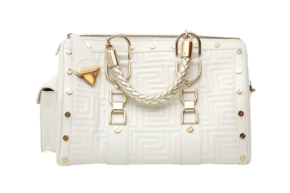 Versace White Madonna Snap Out Of It Bag - Image 4 of 7