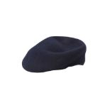 Burberry Navy Wool Military Flat Cap - Size 56