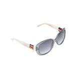 Gucci Blue Square GG Logo Web Sunglasses