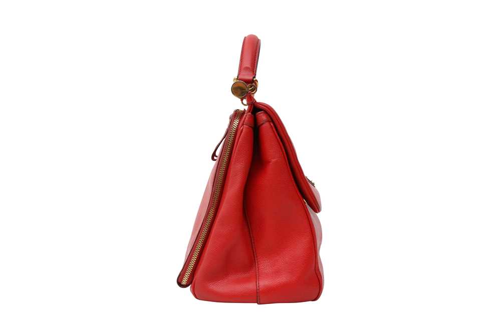 Dolce & Gabbana Red Large Sicily Bag - Image 4 of 6