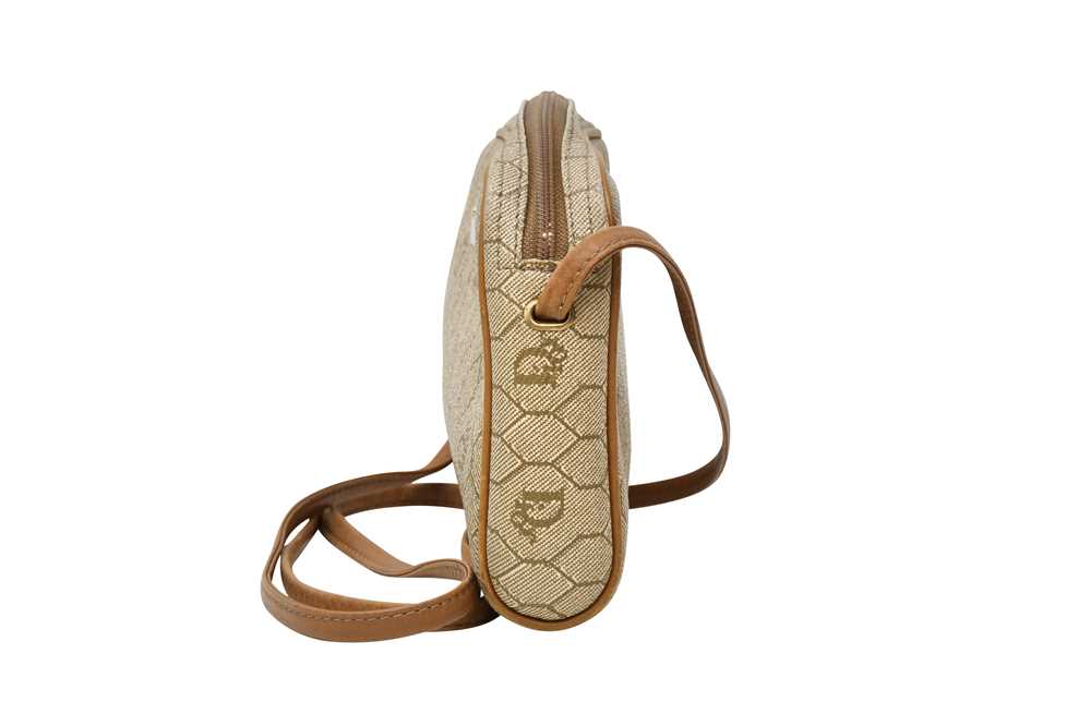 Christian Dior Beige Honeycomb Small Crossbody Bag - Image 2 of 6
