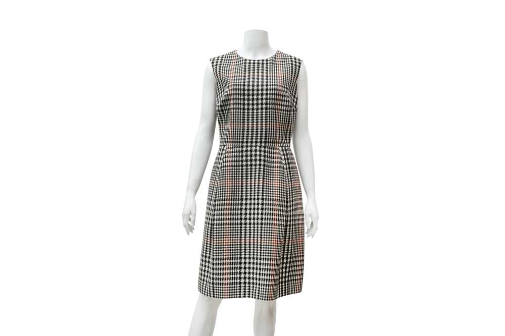 Yves Saint Laurent Check Wool Shift Dress - Size 38