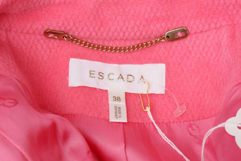 Escada Bubblegum Pink Wool Coat - Size 38 - Image 3 of 3