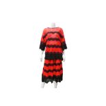 Missoni Red Knit Skirt and Top Co ord - Size 44 & 46