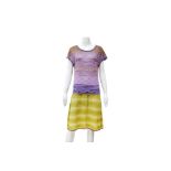 Missoni Purple Knit Drop Waist Dress - Size 44