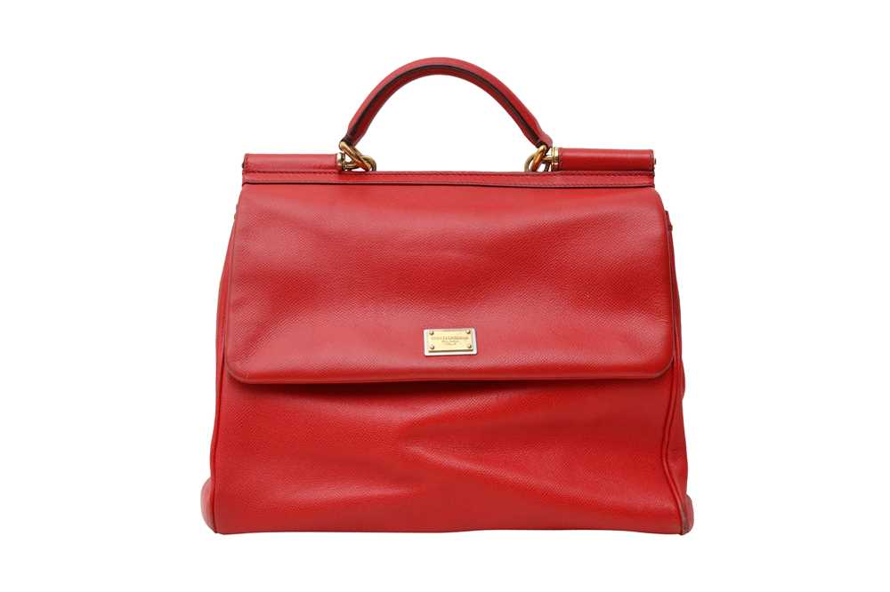 Dolce & Gabbana Red Large Sicily Bag