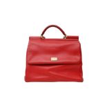 Dolce & Gabbana Red Large Sicily Bag