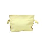 Loewe Pale Lime Mini Flamenco Clutch Bag