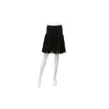 Alaia Black Wool Knit Sculptural Mini Skirt - Size 40