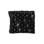 Alexander McQueen Black Silk Skull Print Scarf