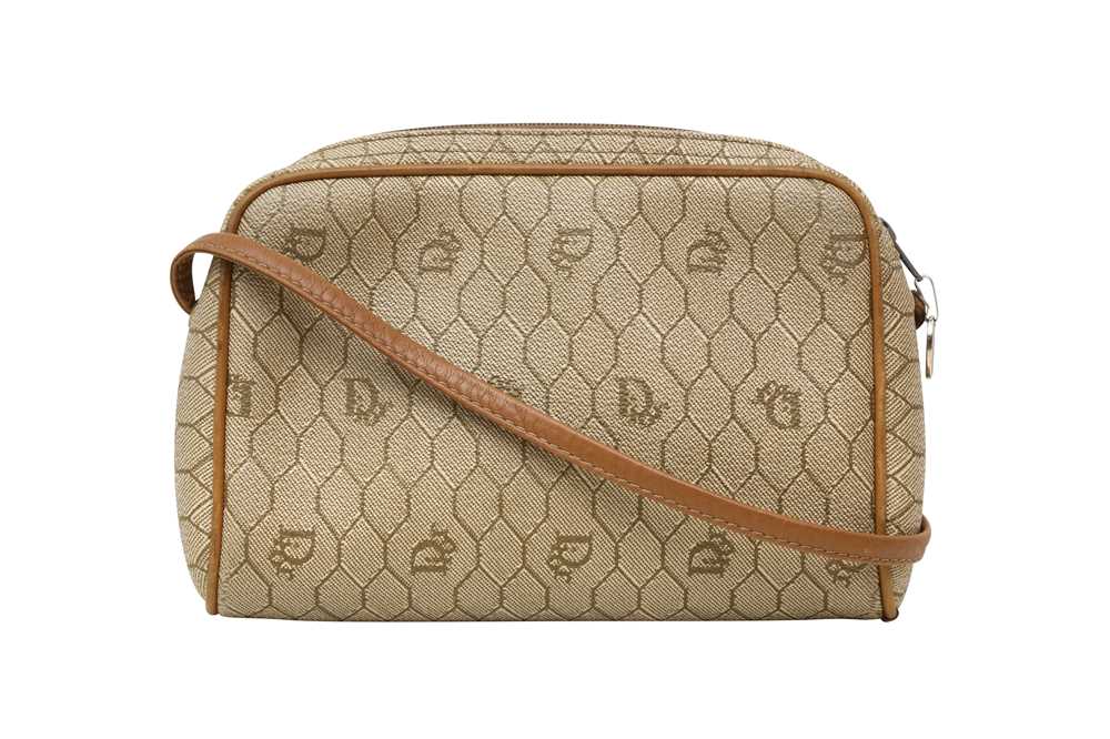 Christian Dior Beige Honeycomb Small Crossbody Bag - Image 3 of 6