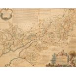 A map of the Counties of Gloucestershire and Monmouth, 1760, dedicated to the Hon.