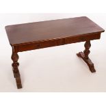 A Victorian mahogany hall table,