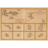 Rigobert Bonne/Cartes de Supplement hors des Isles Antilles/engraved map, 26cm x 37.